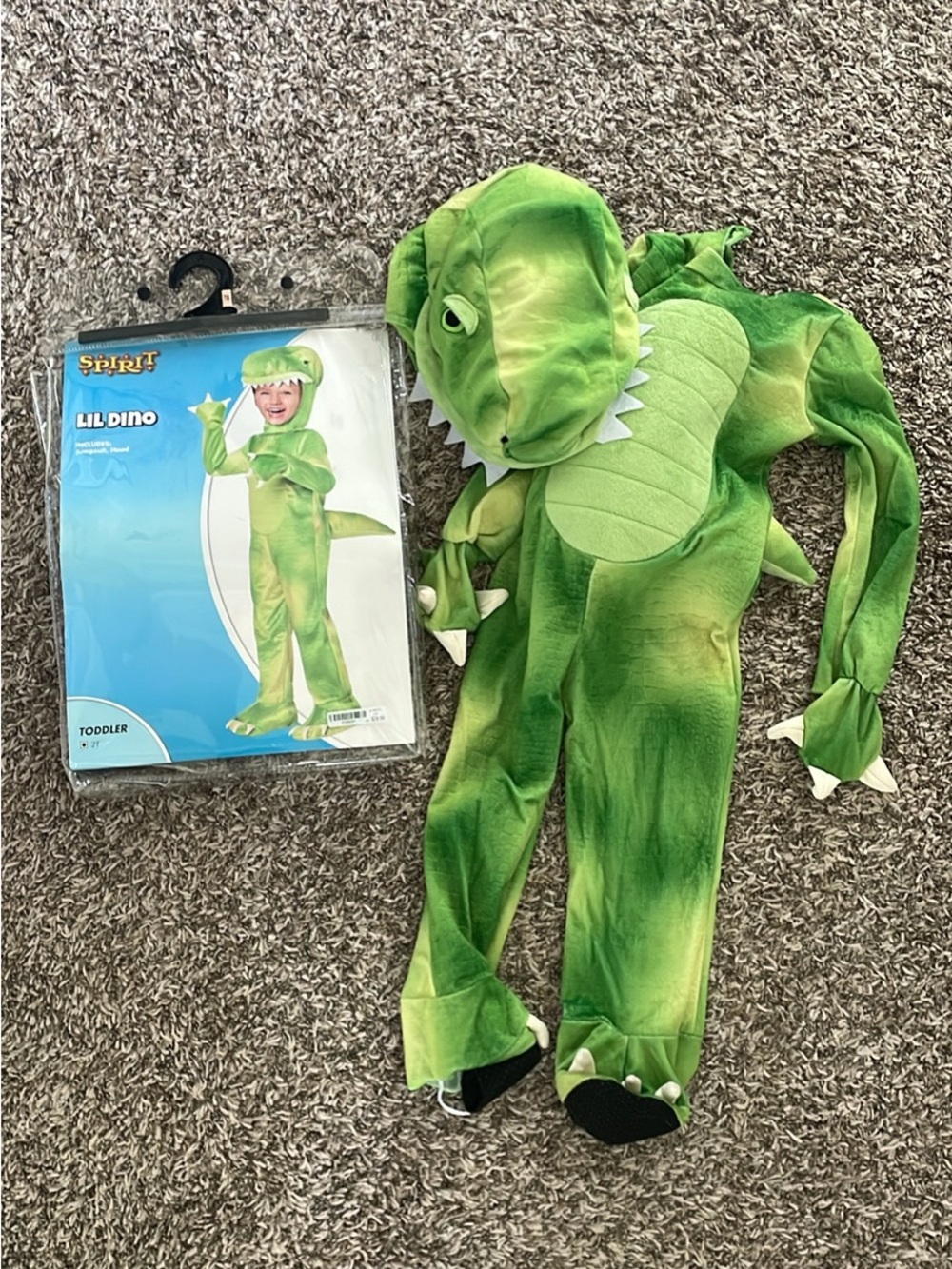 2T Lil Dino Green Dinosaur Costume